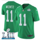 Carson Wentz #11 Philadelphia Eagles Limited Player Jersey Men's Kelly Green Size XL
