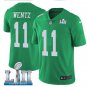 Carson Wentz #11 Philadelphia Eagles Limited Player Jersey Men's Kelly Green Size XXXL