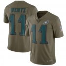 Carson Wentz #11 Philadelphia Eagles Limited Player Jersey Men's Gray Size S