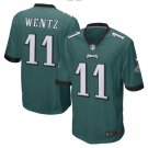 Carson Wentz #11 Philadelphia Eagles Game Player Jersey Men's Midnight Green Size M