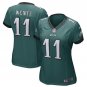 Carson Wentz #11 Philadelphia Eagles Game Player Jersey Women's Midnight Green Size M