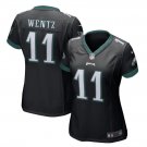 Carson Wentz #11 Philadelphia Eagles Game Player Jersey Women's Black Size XXL