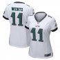 Carson Wentz #11 Philadelphia Eagles Game Player Jersey Women's White Size M