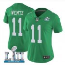 Carson Wentz #11 Philadelphia Eagles Limited Player Jersey Women's Kelly Green Size S