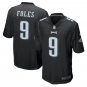 Nick Foles #9 Philadelphia Eagles Game Player Jersey Men's Black Size M