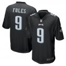 Nick Foles #9 Philadelphia Eagles Game Player Jersey Men's Black Size XXXL