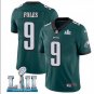 Nick Foles #9 Philadelphia Eagles Limited Player Jersey Men's Midnight Green Size XL