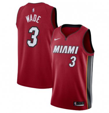 Dwyane Wade #3 Miami Heat Swingman Men's Jersey Red Size S