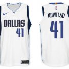 Dirk Nowitzki #41 Dallas Mavericks Swingman Men's Jersey White Size XXL