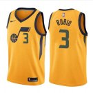 Ricky Rubio #3 Utah Jazz Swingman Men's Jersey Gold Size XXL