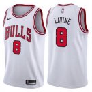 Zach LaVine #8 Chicago Bulls Swingman Men's Jersey White Size L