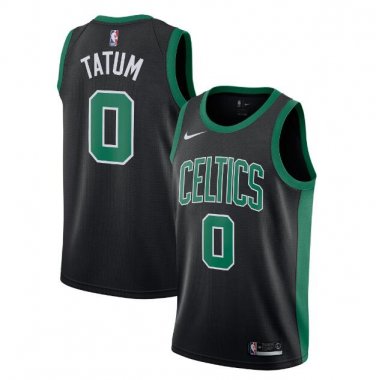 Jayson Tatum #0 Boston Celtics Swingman Men's Jersey Black Size S
