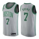 Jaylen Brown #7 Boston Celtics City Edition Men's Jersey Gray Size XXL