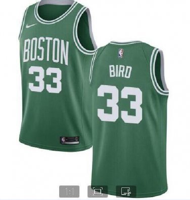Larry Bird #33 Boston Celtics Swingman Men's Jersey Kelly Green Size XXL
