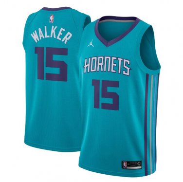 Kemba Walker #15 Charlotte Hornets Swingman Men's Jersey Teal Size XXL