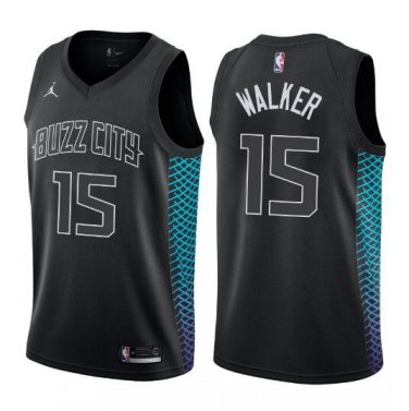 Kemba Walker #15 Charlotte Hornets Swingman Men's Jersey Black Size XXL
