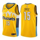 Nikola Jokic #15 Denver Nuggets Swingman Men's Jersey Yellow Size M