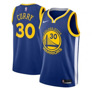 Stephen Curry #30 Golden State Warriors Swingman Men's Jersey Blue Size L