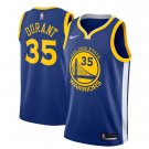 Kevin Durant #35 Golden State Warriors Swingman Men's Jersey Blue Size L