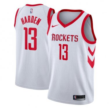 James Harden #13 Houston Rockets Swingman Men's Jersey White Size L