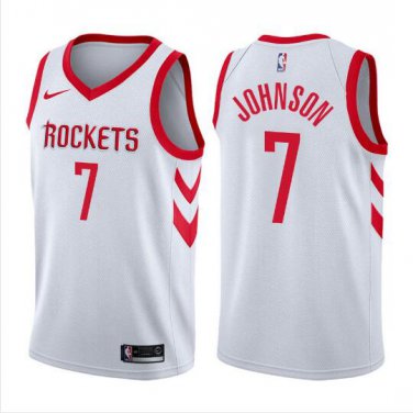 Joe Johnson #7 Houston Rockets Swingman Men's Jersey White Size S