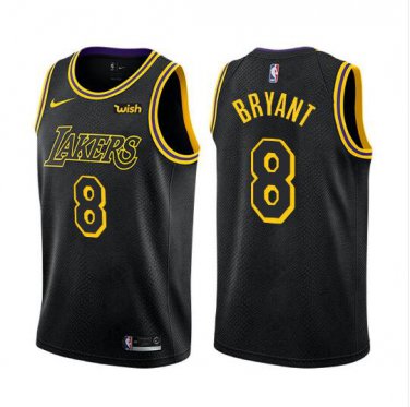 Kobe Bryant #8 Los Angeles Lakers Swingman Men's Jersey Black - Statement Edition Size S