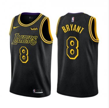 Kobe Bryant #8 Los Angeles Lakers Swingman Men's Jersey Black - Statement Edition Size M