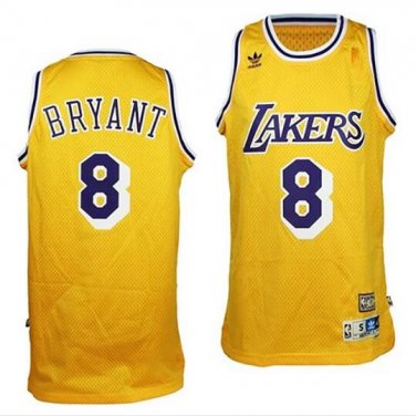 Kobe Bryant #8 Los Angeles Lakers Swingman Men's Jersey Gold - Statement Edition Size M
