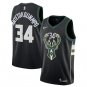 Giannis Antetokounmpo #34 Milwaukee Bucks Swingman Men's Jersey Black - Statement Edition Size S