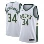 Giannis Antetokounmpo #34 Milwaukee Bucks Swingman Men's Jersey White - Statement Edition Size L