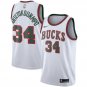 Giannis Antetokounmpo #34 Milwaukee Bucks Classic Men's Jersey White - Statement Edition Size S