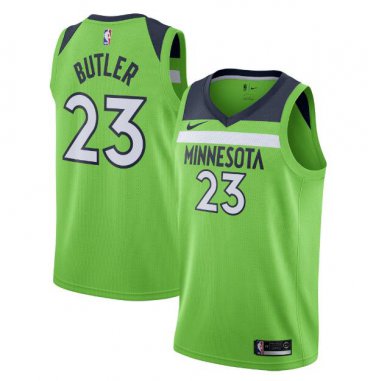 Jimmy Butler #23 Minnesota Timberwolves Swingman Men's Jersey Green - Statement Edition Size S