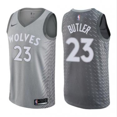 Jimmy Butler #23 Minnesota Timberwolves Swingman Men's Jersey Silver - City Edition Size L