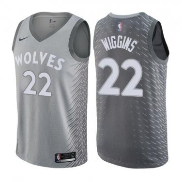 Andrew Wiggins #22 Minnesota Timberwolves Swingman Men's Jersey Silver - City Edition Size M