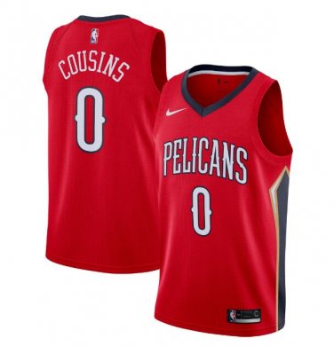DeMarcus Cousins #0 New Orleans Pelicans Swingman Men's Jersey Red - Association Size L