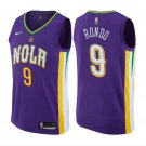 Rajon Rondo #9 New Orleans Pelicans Swingman Men's Jersey Purple - Association Size XXL