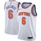 Kristaps Porzingis #6 New York Knicks Swingman Men's Jersey White - Association Size M