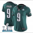 Nick Foles #9 Philadelphia Eagles Limited Player Jersey Women's Midnight Green Size XXL