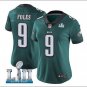 Nick Foles #9 Philadelphia Eagles Limited Player Jersey Women's Midnight Green Size XXL