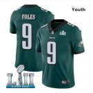 Nick Foles #9 Philadelphia Eagles Limited Player Jersey Youth Midnight Green Size S