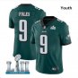 Nick Foles #9 Philadelphia Eagles Limited Player Jersey Youth Midnight Green Size S