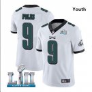 Nick Foles #9 Philadelphia Eagles Limited Player Jersey Youth White Size L