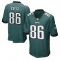 Zach Ertz #86 Philadelphia Eagles Game Player Jersey Men's Midnight Green Size M