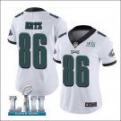 Zach Ertz #86 Philadelphia Eagles Limited Player Jersey Women's White Size S