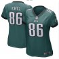 Zach Ertz #86 Philadelphia Eagles Game Player Jersey Women's Midnight Green Size L