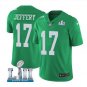 Alshon Jeffery #17 Philadelphia Eagles Limited Player Jersey Men's Kelly Green Size S