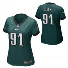 Fletcher Cox #91 Philadelphia Eagles Game Player Jersey Women's Midnight Green Size M