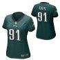Fletcher Cox #91 Philadelphia Eagles Game Player Jersey Women's Midnight Green Size M