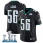 Chris Long #56 Philadelphia Eagles Limited Player Jersey Men's Black Size XXXL