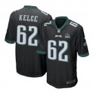 Jason Kelce #62 Philadelphia Eagles Game Player Jersey Men's Black Size M